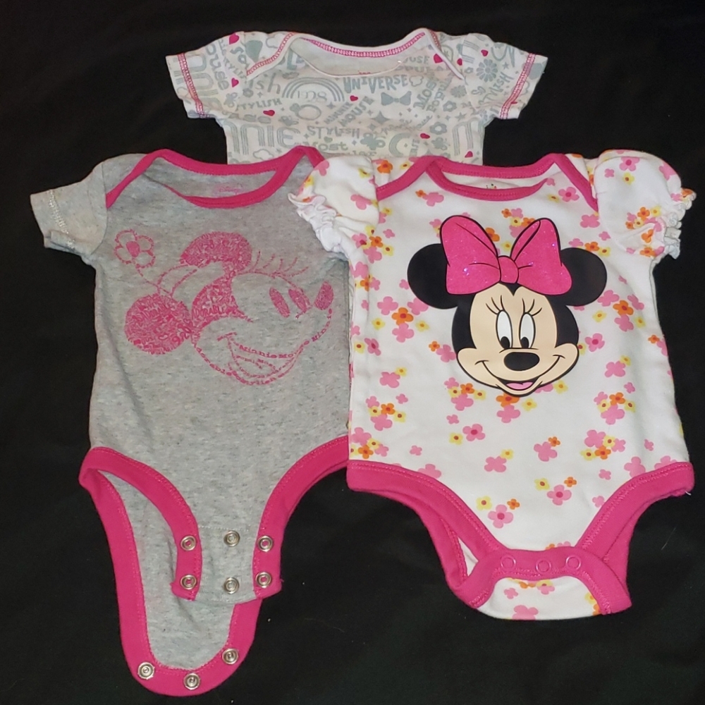 3 set minnie mouse onsies